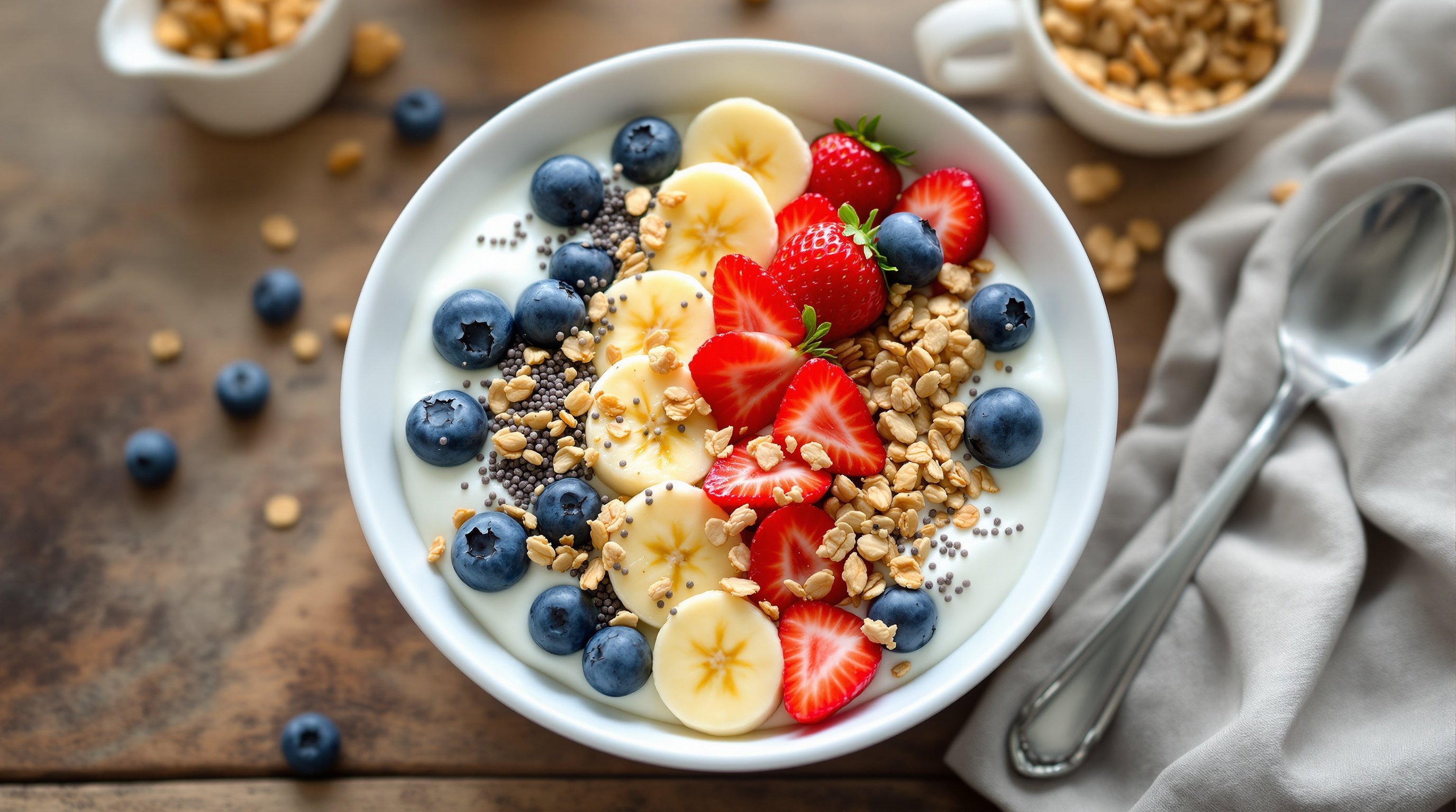 Miniatura: Iogurte com Frutas - Lanche